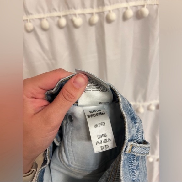 AGOLDE 90'S Mid Rise Straight Jeans Fall Out Women’s Size 23 - Picture 8 of 8